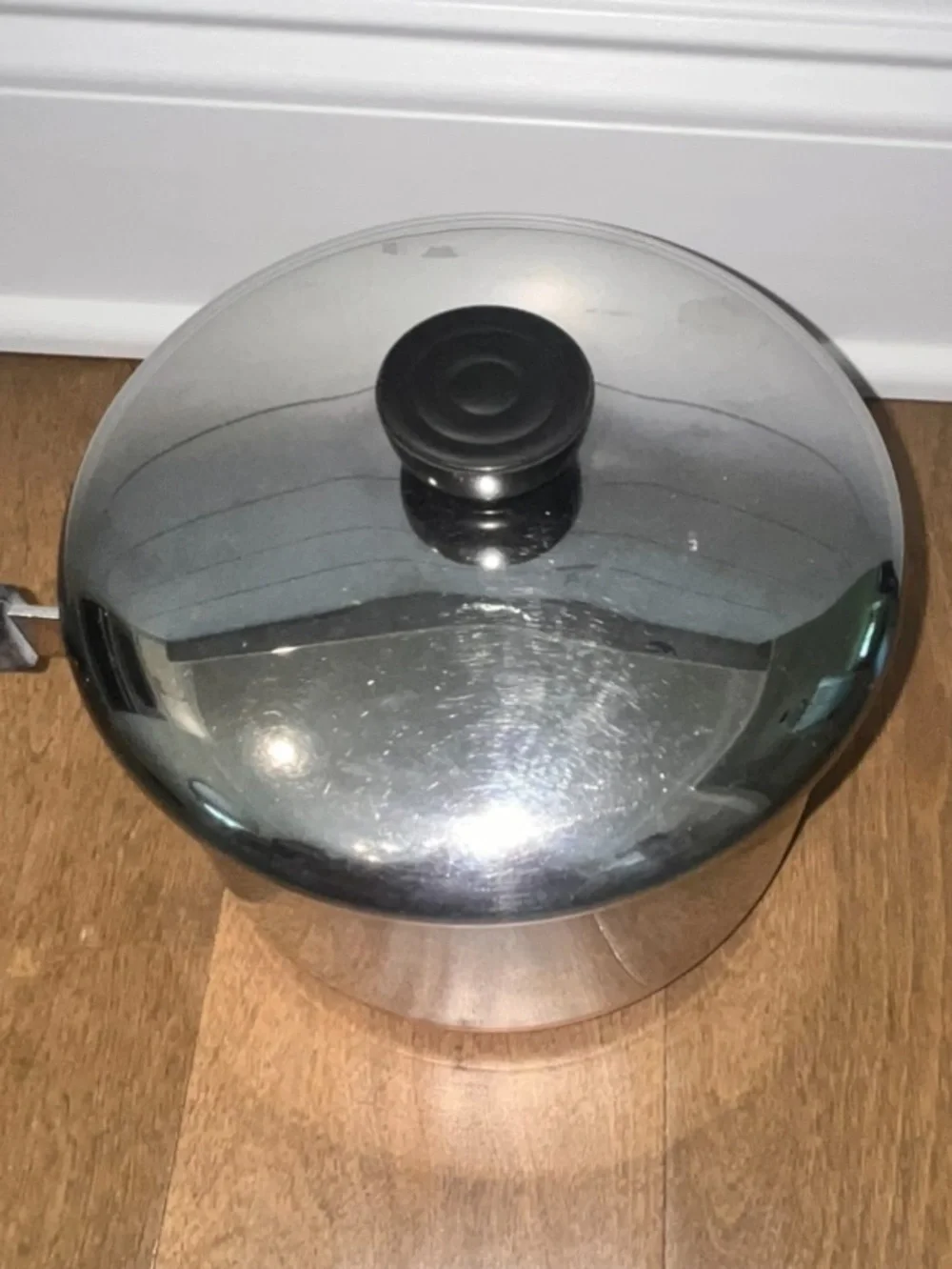 Vintage Revere Ware: 3 Quart Copper Bottom Pot W/Lid: 3
